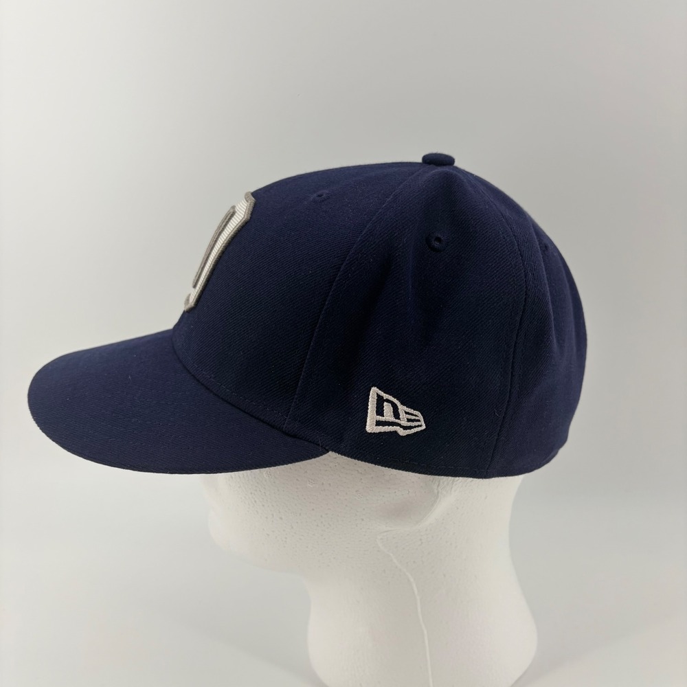 Dallas Cowboys New Era Big D Logo Blue 59FIFTY Fitted Hat Size 7 1/4 Sample - Picture 3 of 8